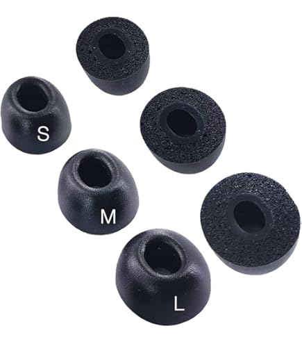 交換用イヤーピース ブラック 5パック　開封済み未使用２枚。 51HhpRwlByL._AC_UF350,